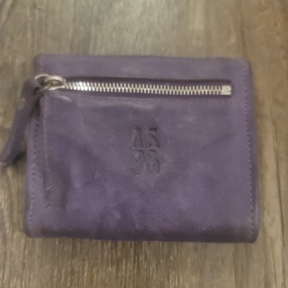 AS 98 Purple Leather Wallet